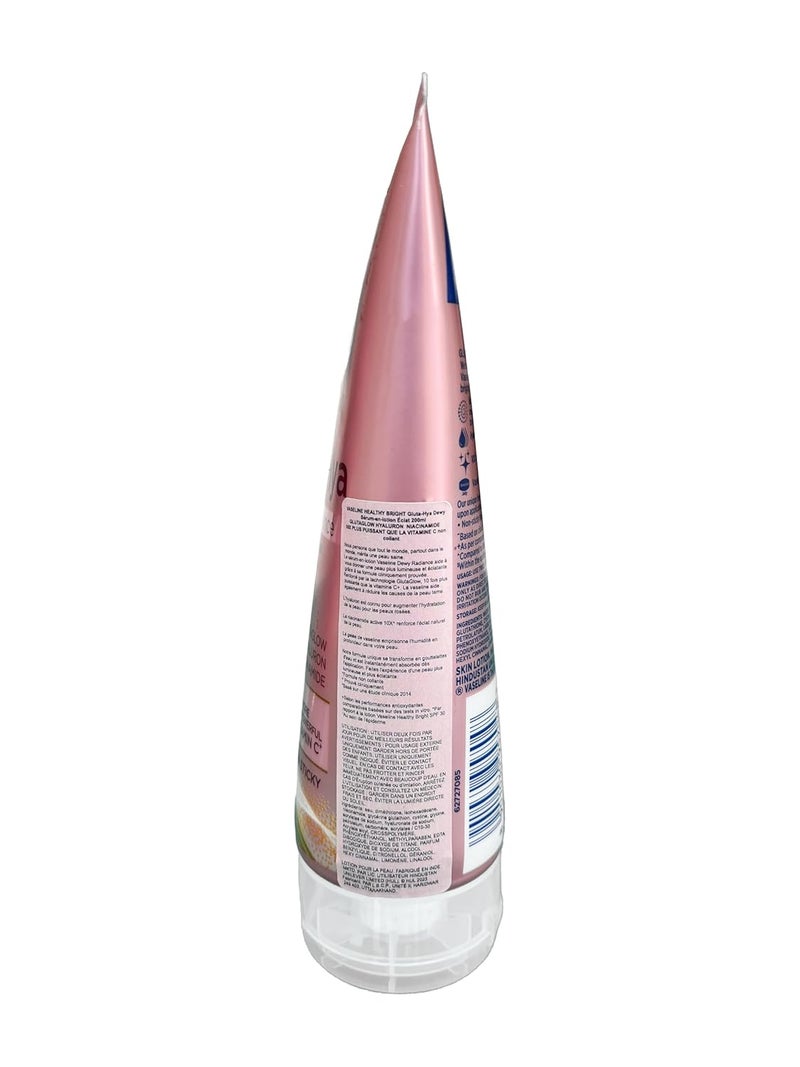 Vaseline Vaseline GlutaHya Dewy Radiance Lotion for Face Body Gives Brighter Skin Glutathione Niacinamide Infused Moisturizer 200ml - Image 2