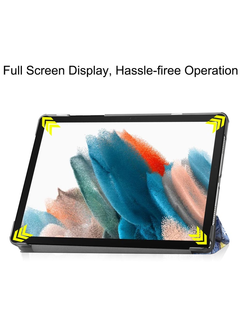 Compatible with Samsung Galaxy Tab A9 2023 Tablet Case 8.7inch PU Leather Tri-fold Bracket Cover for Galaxy Tab A9 (Unicorn)  - Image 4