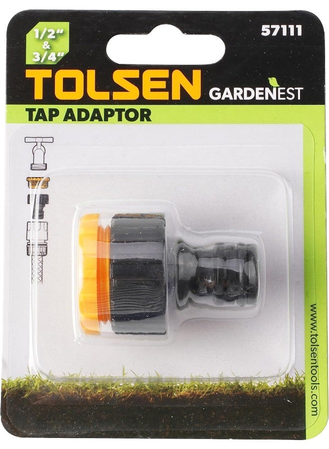 Tolsen - Tap Adaptor, 1/2" + 3/4" - Image 1