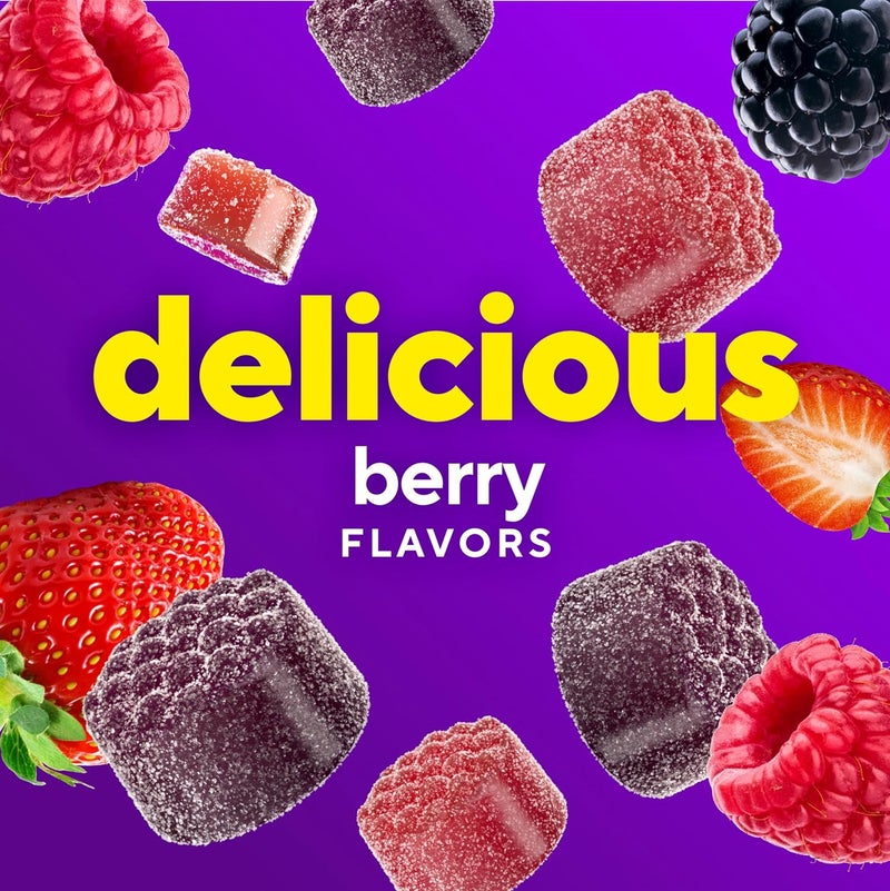 Vitafusion Adult Gummy Vitamin Supplement for Men Berry Flavored A C D E B6 B12 Daily 120 Count 60 Day Supply - Image 4