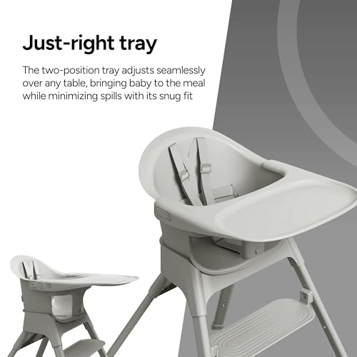 Mompush Olli 7-in-1 Convertible High Chair for Babies and Toddlers – Adjustable Height & Footrest, Dishwasher-Safe Tray, Compact Foldable Design for Easy Storage & Travel, Lightweight Yet Durable - Image 5