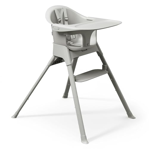 Mompush Olli 7-in-1 Convertible High Chair for Babies and Toddlers – Adjustable Height & Footrest, Dishwasher-Safe Tray, Compact Foldable Design for Easy Storage & Travel, Lightweight Yet Durable - Image 1