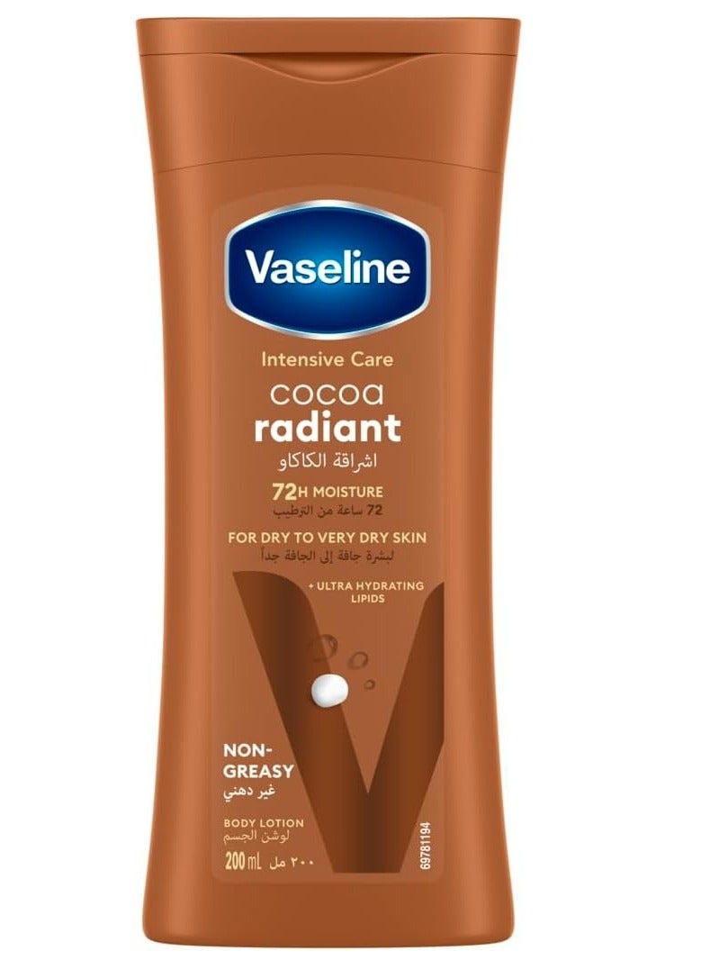 Vaseline Cocoa Radiant Body Lotion, 200ml - Image 1