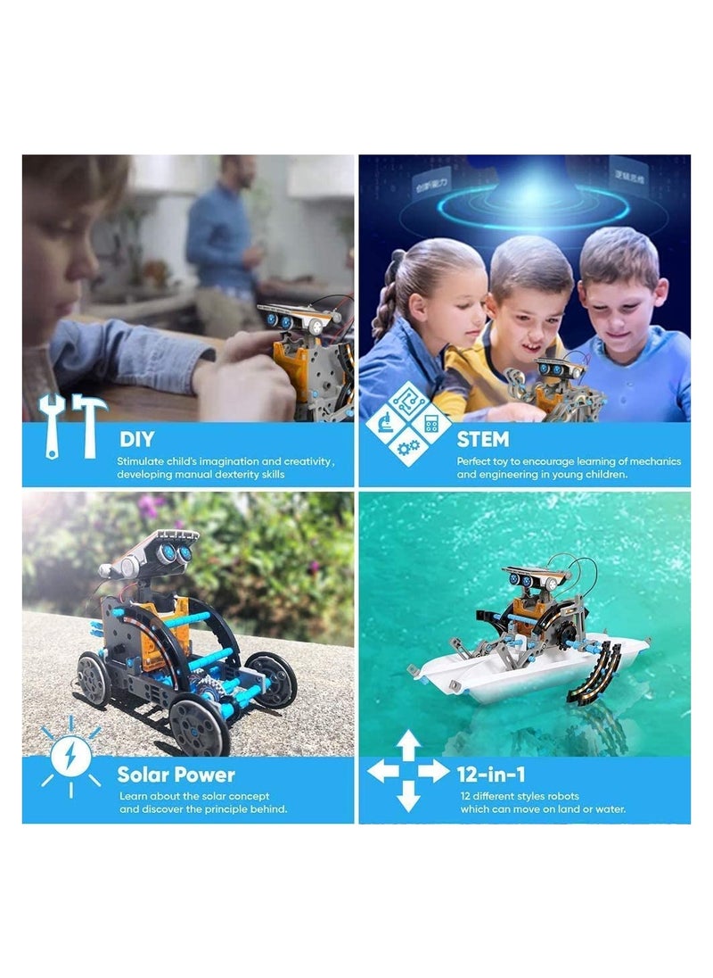 GGEROU - 13 in 1 Solar Robot Kit, Educational STEM Science Toy, DIY Solar Power Building Kit - Image 1