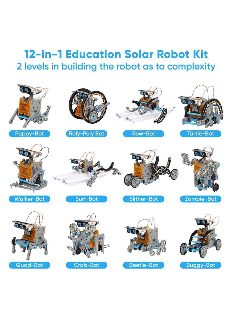 GGEROU - 13 in 1 Solar Robot Kit, Educational STEM Science Toy, DIY Solar Power Building Kit - Image 1