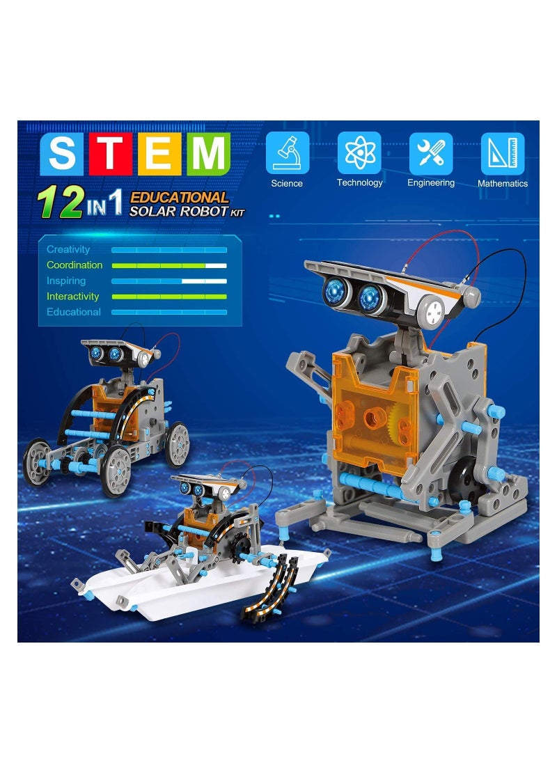 GGEROU - 13 in 1 Solar Robot Kit, Educational STEM Science Toy, DIY Solar Power Building Kit - Image 1