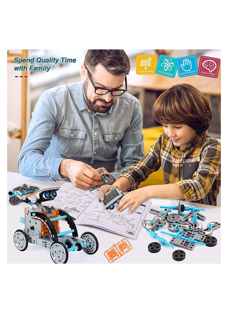 GGEROU - 13 in 1 Solar Robot Kit, Educational STEM Science Toy, DIY Solar Power Building Kit - Image 1