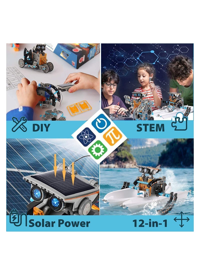 GGEROU - 13 in 1 Solar Robot Kit, Educational STEM Science Toy, DIY Solar Power Building Kit - Image 1