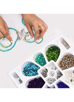 FLO FLO Toys Beads of Beauty Aqua Blue Beads for Jewellery Making Kit for Kids - Complete Beads for Bracelet, Necklaces, and Earrings Crafting Kit - Perfect Jewellery Making Set for Girls…  - Image 2