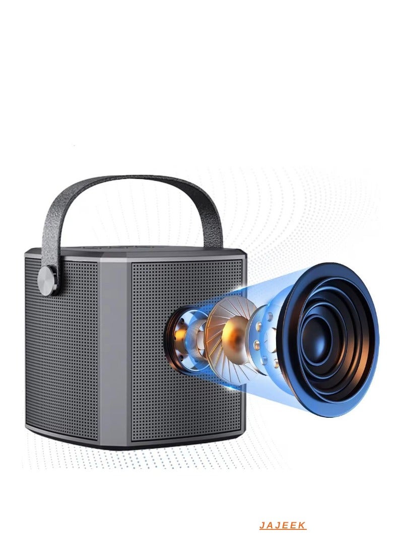 JAJEEK Bluetooth Karaoke Speaker for Kids & Family | Professional Microphone with Built-In PA System | Portable Outdoor Singing Speaker for Karaoke Parties, Home Entertainment, and Outdoor Events | Ideal for Kids' Singing Fun and Family Gatherings - Image 2