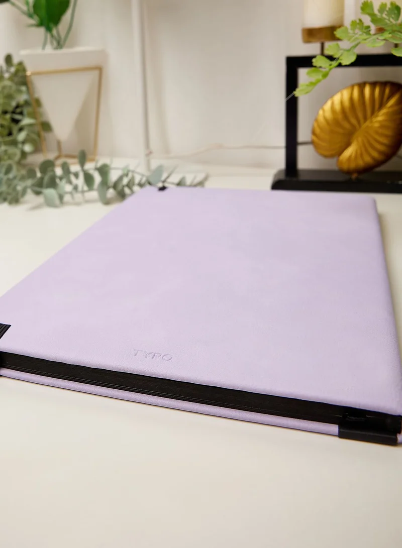 Typo A4 Purple Lined Hardcover Journal