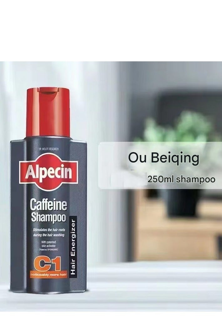 ألبيسين شامبو الكافيين، 8.45 أوقية سائلة (2) من شامبو الشعر الطبيعي للرجال، ينطبق على الشعر النادر ويحتوي على حمض المداخن وزيت الخروع - Image 2