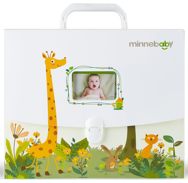 minne Baby Document Organizer Baby Briefcase with 9 Folders 