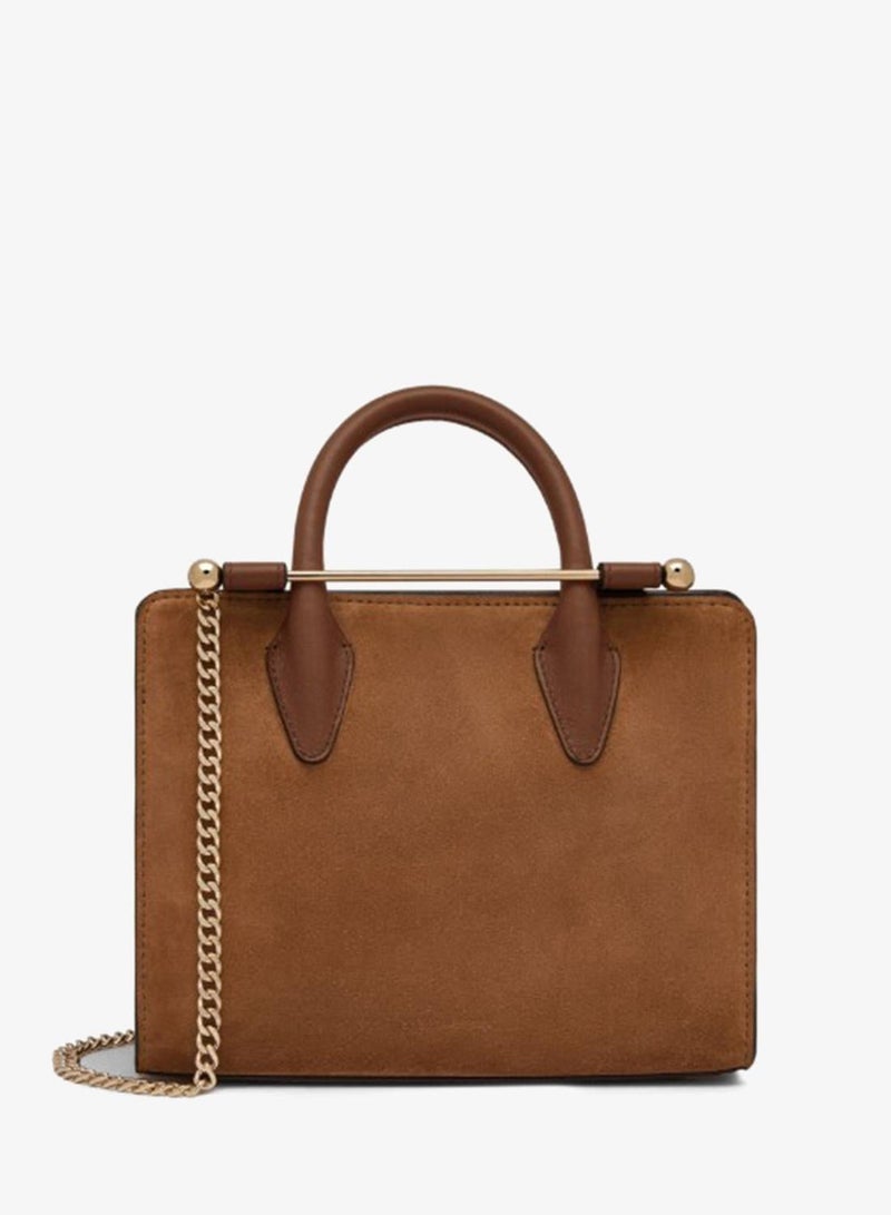 Strathberry Mini Tote In Suede - Image 3