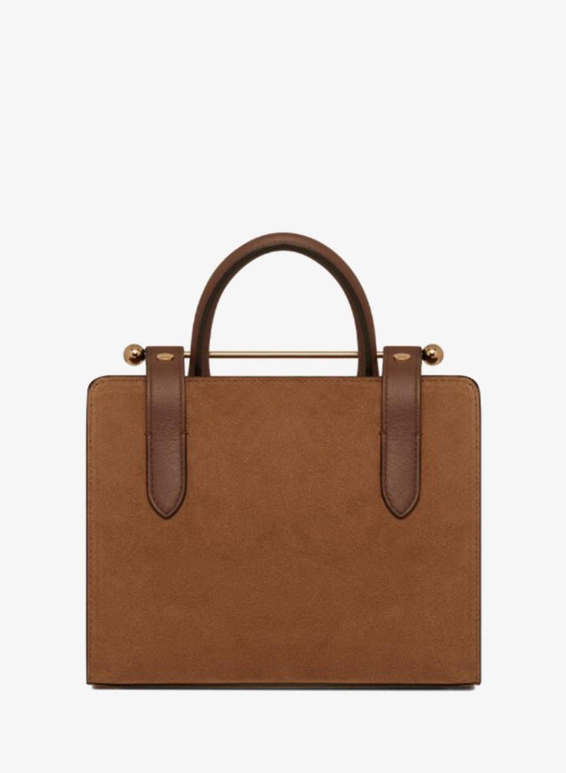 Strathberry Mini Tote In Suede - Image 4