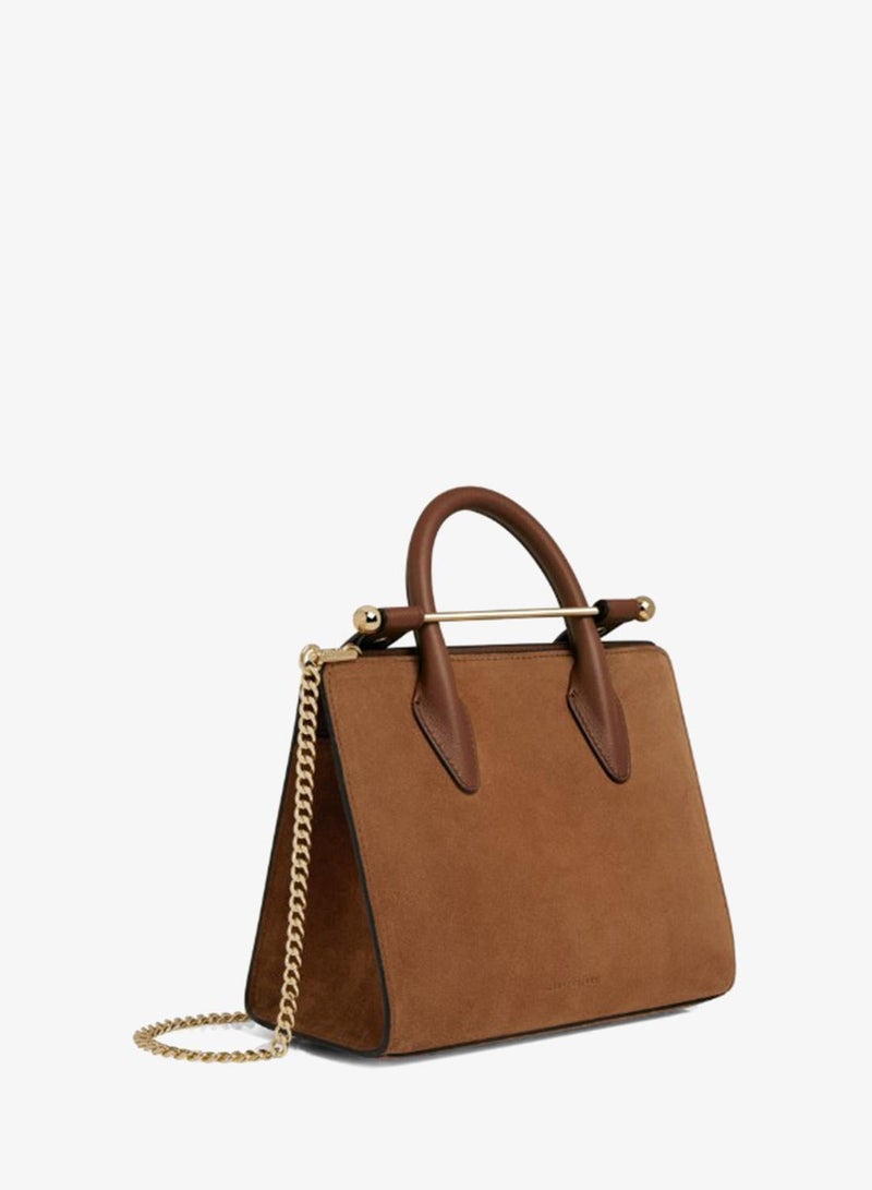 Strathberry Mini Tote In Suede - Image 5