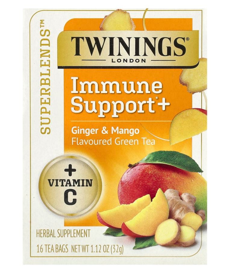 Superblends™ Immune Support+ Green Tea Ginger & Mango 16 Tea Bags 1.12 oz (32 g)