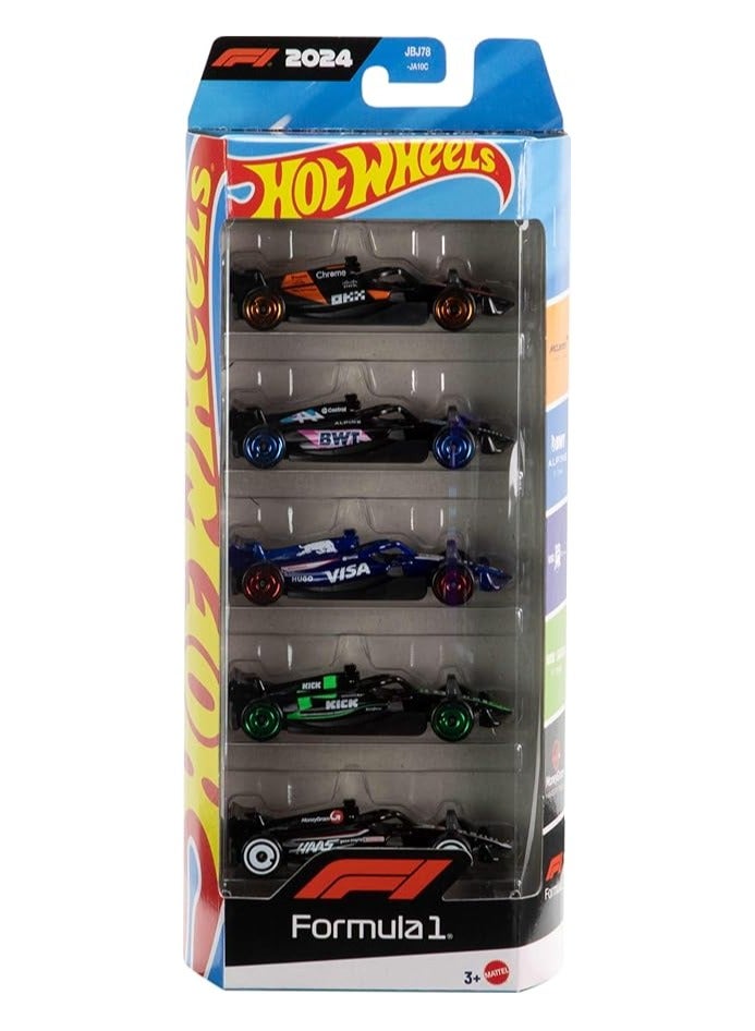 هوت ويلز مجموعة هوت ويلز الأساسية للسيارات الفورمولا 1، 5 قطع - Image 1