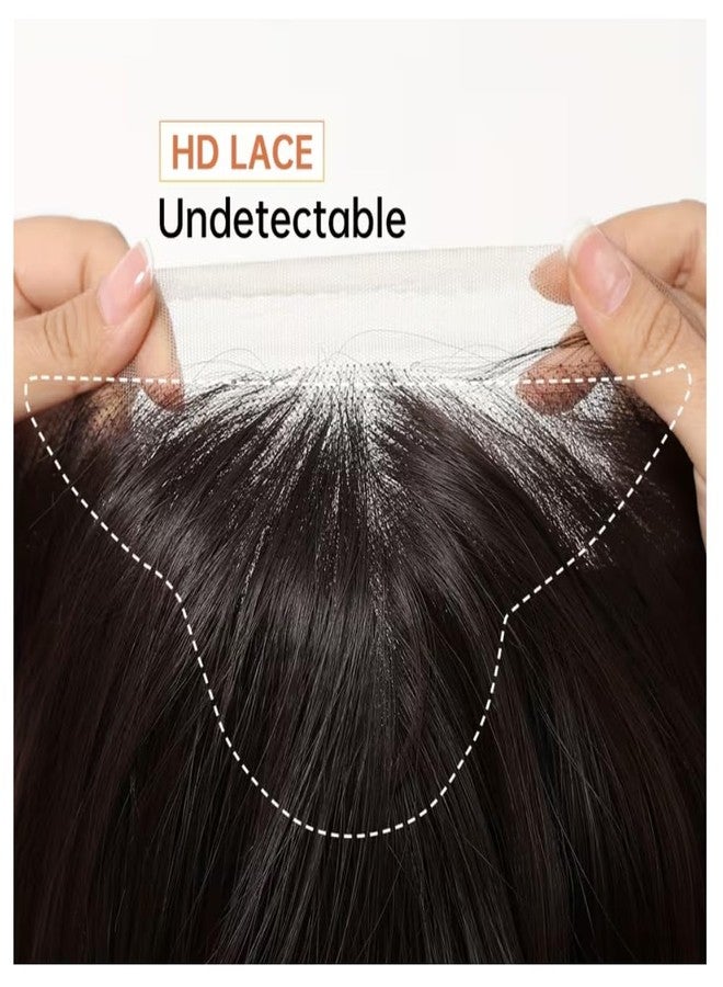 ASSU 13x4 HD Transparent Lace Front Wig for Women | 22 Inch Deep Brown Synthetic Wig | Glueless | Heat-Resistant Fiber | Natural Hairline | Lightweight & Comfortable - Image 5