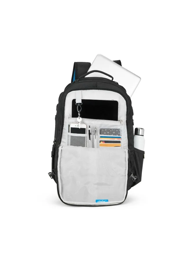 Skybags SKYBAGS Strider Nxt Unisex Black College Laptop Backpack with Rain Cover 23 Ltr. - SK LPBPSTN4HBLK