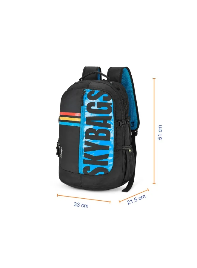 Skybags SKYBAGS Strider Nxt Unisex Black College Laptop Backpack with Rain Cover 23 Ltr. - SK LPBPSTN4HBLK
