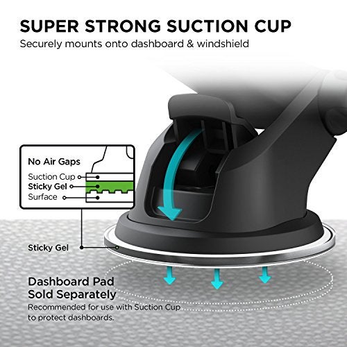 iOttie Easy One Touch Mini Dash & Windshield Car Mount Phone Holder || iPhone Xs Max R 8 Plus 7 Samsung Galaxy S10 E S9 S8 Plus Edge, Note 9 & Other Smartphones - Image 4