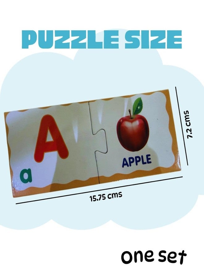 *MUKESH* MUKESH Match and Learn Puzzles for Kids Age 3-5 Yrs | Educational Pair Puzzle Toys | Preschool Learning Game | 60 Puzzle Pieces (30 Sets) | BIS Certified Early Matching Game (Alphabets) - Image 4