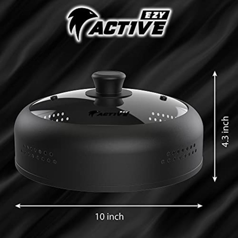 Microwave Cover for Food, Silicone and Glass Splatter Guard Lid for 6 7 8 9-10-10.5 inch Plates and Bowls. By - Image 3