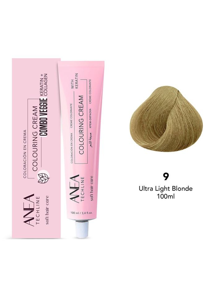 ANEA TECHLINE Anea Colouring Cream 100ml 9 Ultra Light Blonde