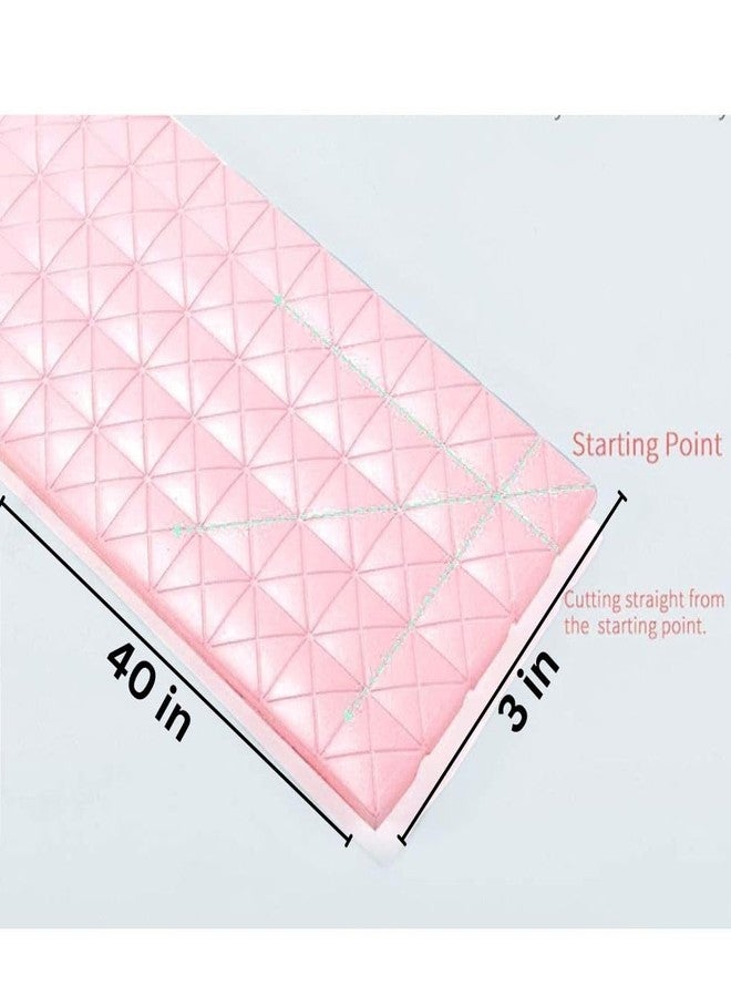 Trifecta Table Protection Strip Edge Safety Protector, Extra Soft Foam Strip for Baby, Flexible Baby Proofing Corner Guards, Safety Bumper for Table, Desk, BPA Free (Pink, Pack of 1) - Image 2