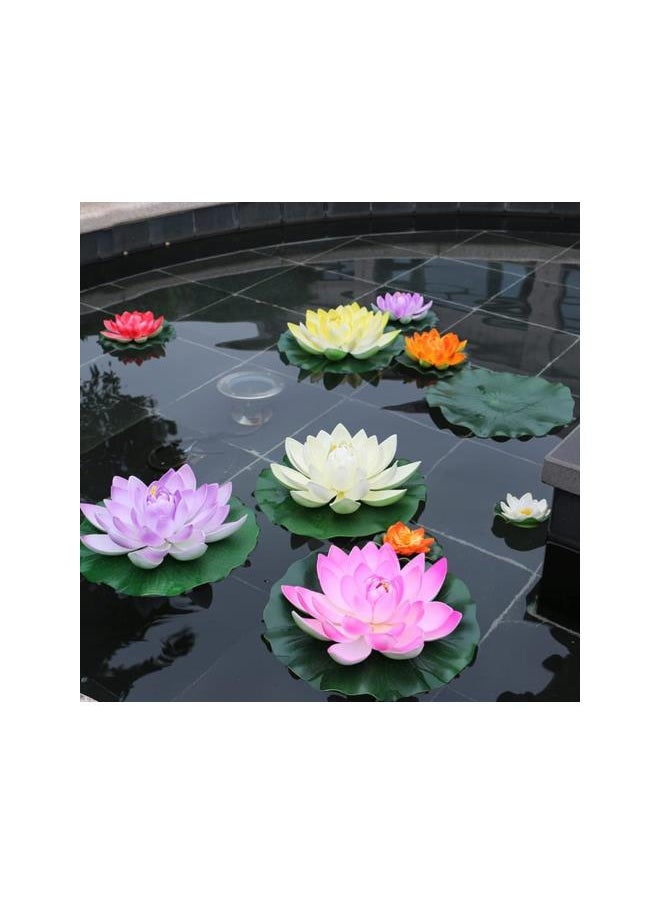 silvercnc - silvercnc 3Pcs Artificial Lily Pad Simulation Green Lotus Leaves Photo Prop Pool Floating Leaves Fish Pond Decor for Home Shop Garden - Image 1