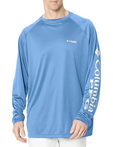 Columbia Mens PFG Terminal Tackle Long Sleeve Fishing Shirt White CapWhite Logo XLarge - Image 1
