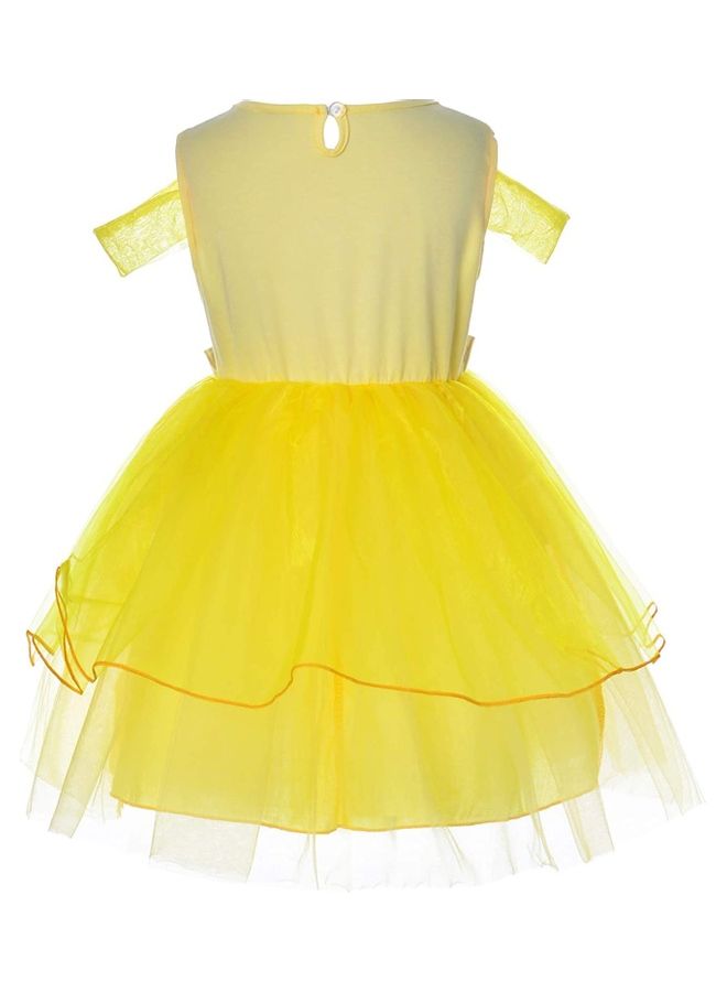 NIBEMINENT Princess Party Dress with Jewellery Set 100cm - Image 4