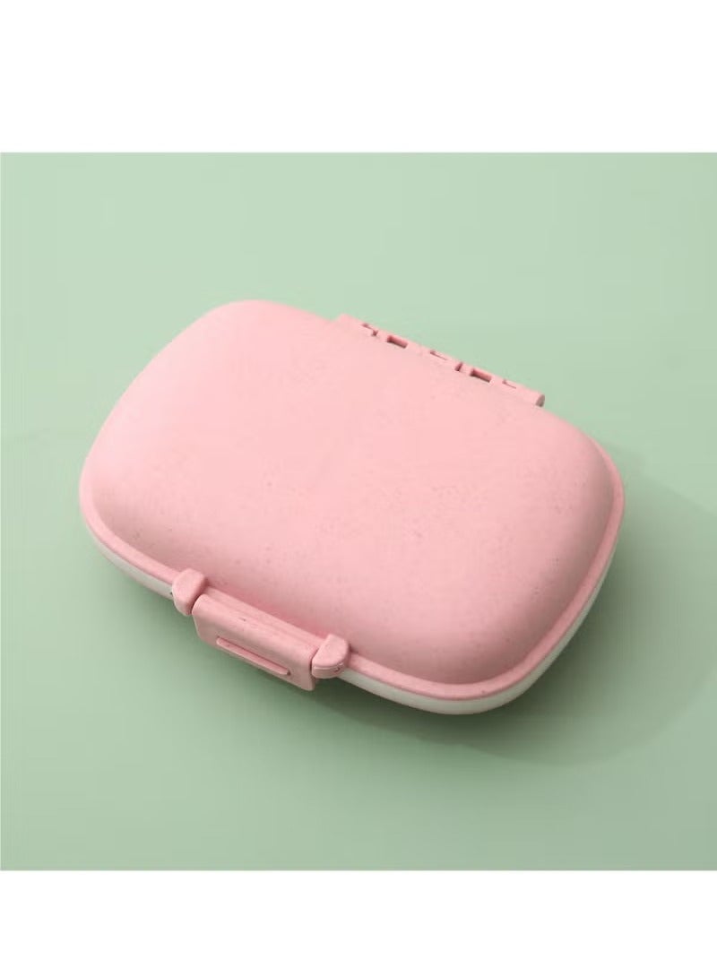 8 شبكات حبوب منع الحمل مربع صندوق حبوب منع الحمل الصغير للسفر حبوب منع الحمل المحمولة حالة منظم علب حبوب الفيتامينات والأدوية صندوق حبوب منع الحمل الأسبوعي - Image 1