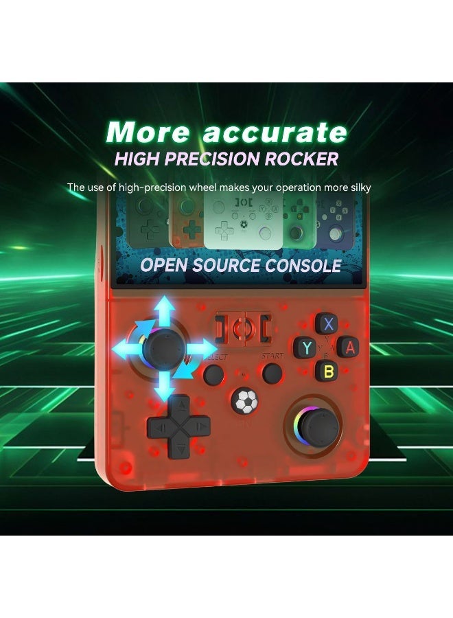 R36MAX 2 Retro Handheld Game Console 4.5 Inch IPS Screen Portable Linux Gaming System 64GB Built-in Games Pocket Video Game Player Rechargeable Classic Emulator Console Purple - Image 3