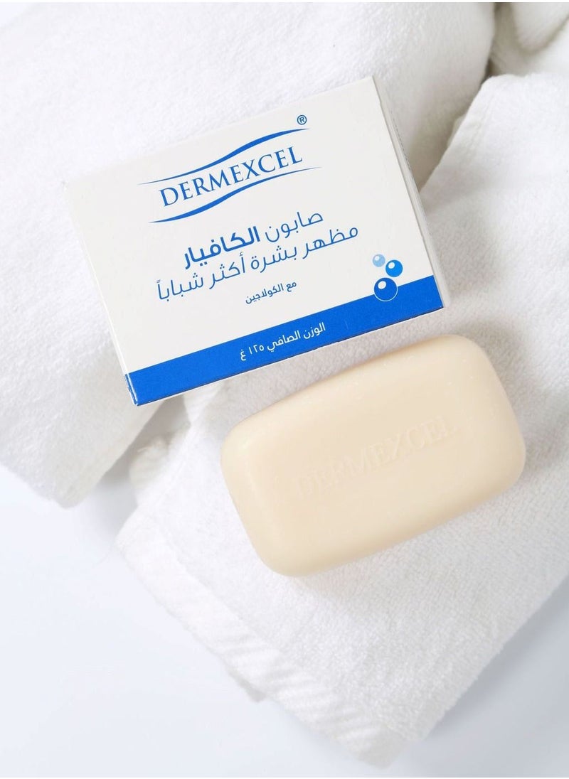 Dermexcel Caviar Soap with Collagen - Caviar Whitening Soap Skin Whitening And Soft, 125 g - Powerful Caviar Whitening Soap for Anti-Aging and Skin Softness  - Image 5