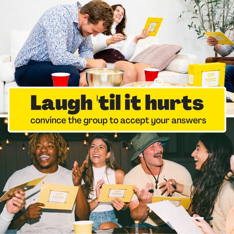 OFF TOPIC Store Party Game for Adults - Fun Adult Board Games for Groups of 2-8 Players - Hilarious Game Night Card Game for Friends, Family & More - Image 5