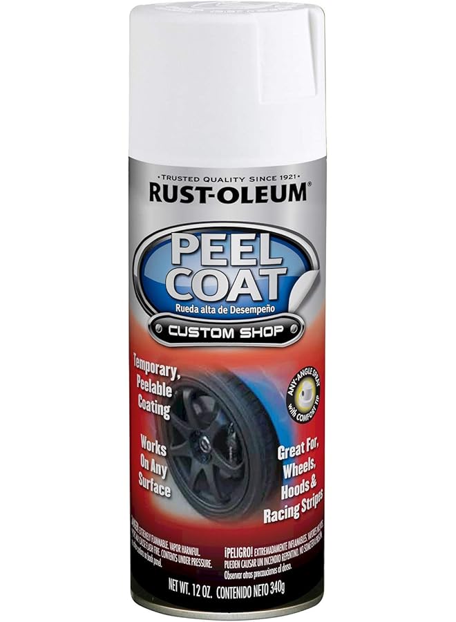 RUST-OLEUM 276800 White Automotive Peel Coat Spray, 11 Fl. Oz.