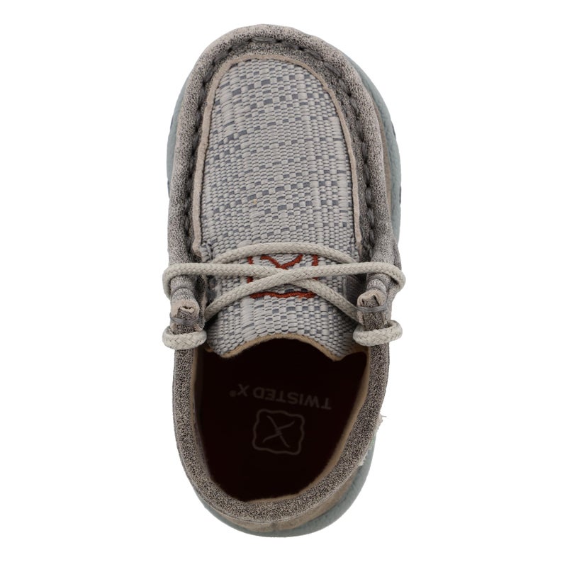 Twisted X Infant's Chukka Driving Moc, Moc Toe, Grey & Light Grey, 2 M - Image 3