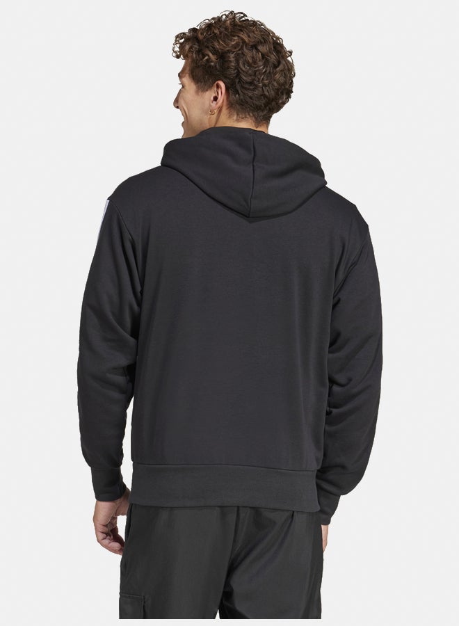 Adidas essentials three stripes french terry men's hooded sweatshirt  - Image 4