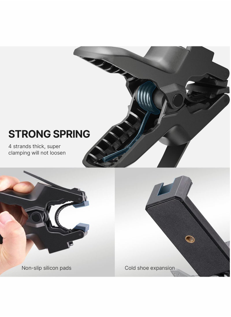 Generic - Jaws Flex Clamp Gooseneck Mount for GoPro Hero 11/10/9/8/7/6/5/4, Compatible with Session, Arlo Pro & DJI Osmo Action Cameras - Image 1