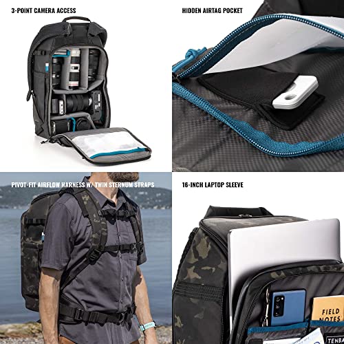 Tenba Axis v2 24L Camera Backpack for DSLR and Mirrorless Cameras and Lenses Plus a 16-inch Laptop – MutiCam Black (637-757) - Image 5