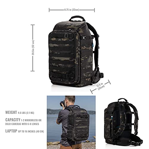 Tenba Axis v2 24L Camera Backpack for DSLR and Mirrorless Cameras and Lenses Plus a 16-inch Laptop – MutiCam Black (637-757) - Image 2