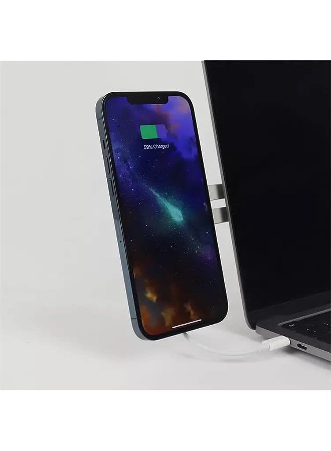 PROMASS iPhone Wireless Charger Aluminum Strong Magnet For Laptop, & Pc, Phone, Holder Wireless Charger - Image 4
