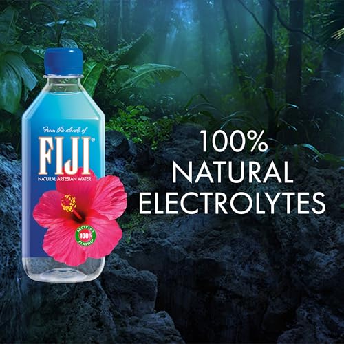 FIJI Natural Artesian Bottled Water 500mL / 16.9 Fl Ounce (Pack of 24) - 100% Natural Electrolytes - Image 4