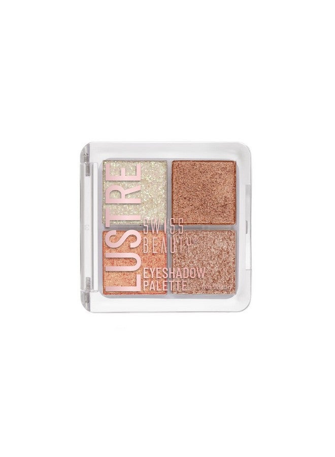 Swiss Beauty Swiss Beauty Lustre Eyeshadow Palette | 4 Highly Pigmented Shades in Matte & Shine |Long-Lasting | All Skin Types | Shade- Shimmer n shine, 5gm - Image 1
