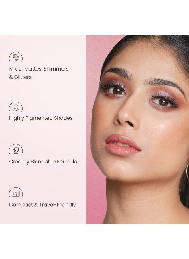 Swiss Beauty Swiss Beauty Lustre Eyeshadow Palette | 4 Highly Pigmented Shades in Matte & Shine |Long-Lasting | All Skin Types | Shade- Shimmer n shine, 5gm - Image 2