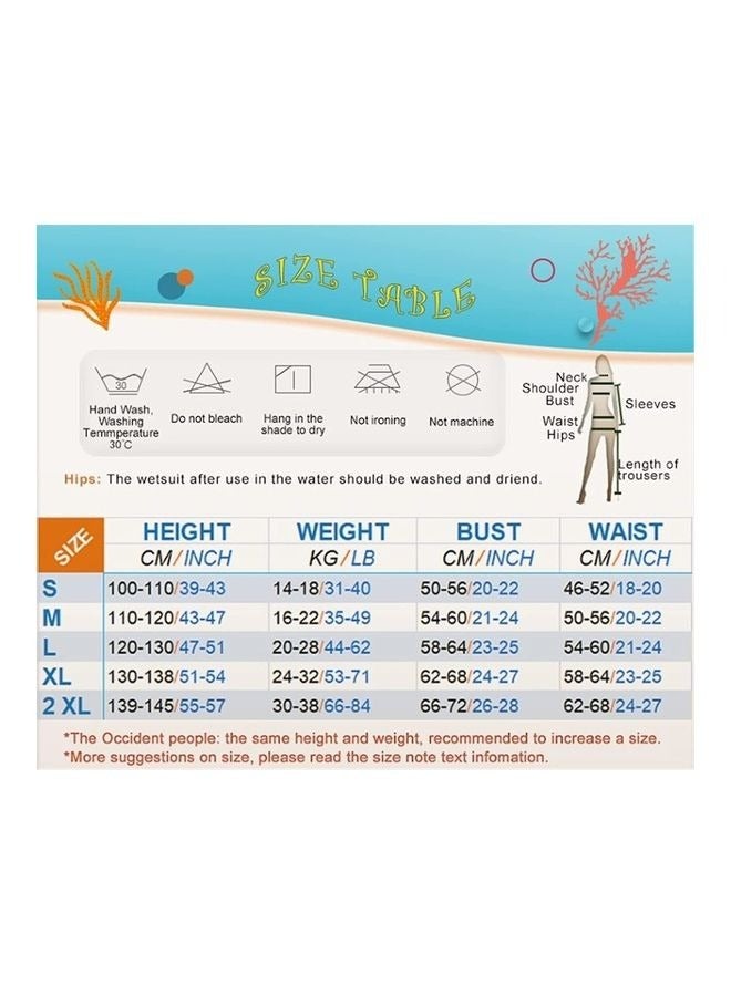 Loquat Kids Girls One Piece Swimsuit Long Sleeve Swimwear Wetsuit,Long Sleeve Swimsuit UPF 50+ Sport Swimwear for Outdoor Beach  Thermal Swimsuit 2.5MM for Toddler Youth Children Teen - Image 3