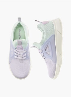 Dash Girls Panelled Slip-On Sports Shoes with Pull Tabs  - Image 1