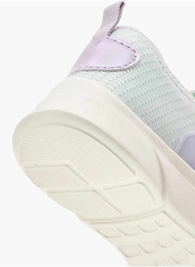 Dash Girls Panelled Slip-On Sports Shoes with Pull Tabs  - Image 5